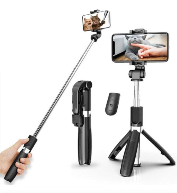 Selfie Stick With LED Light Mini Tripod Stand